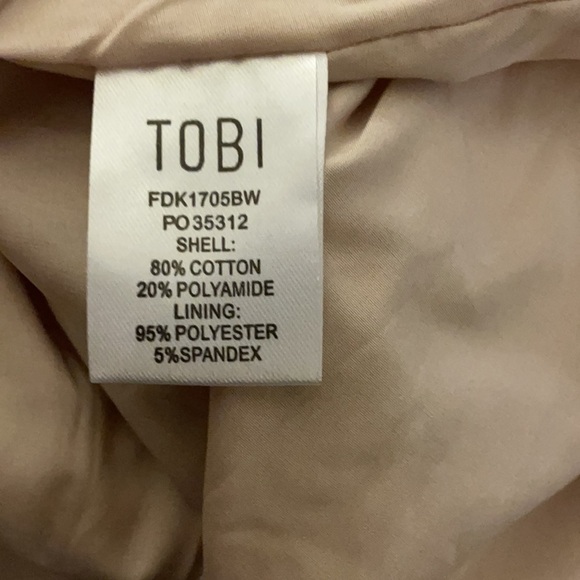 Tobi Nina Front Tie Lace Skater Dress in Off White Size Small - Picture 8 of 8